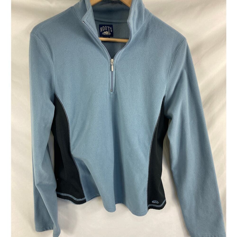 Roots 1/4 Zip Soft Fleece Sweater XL